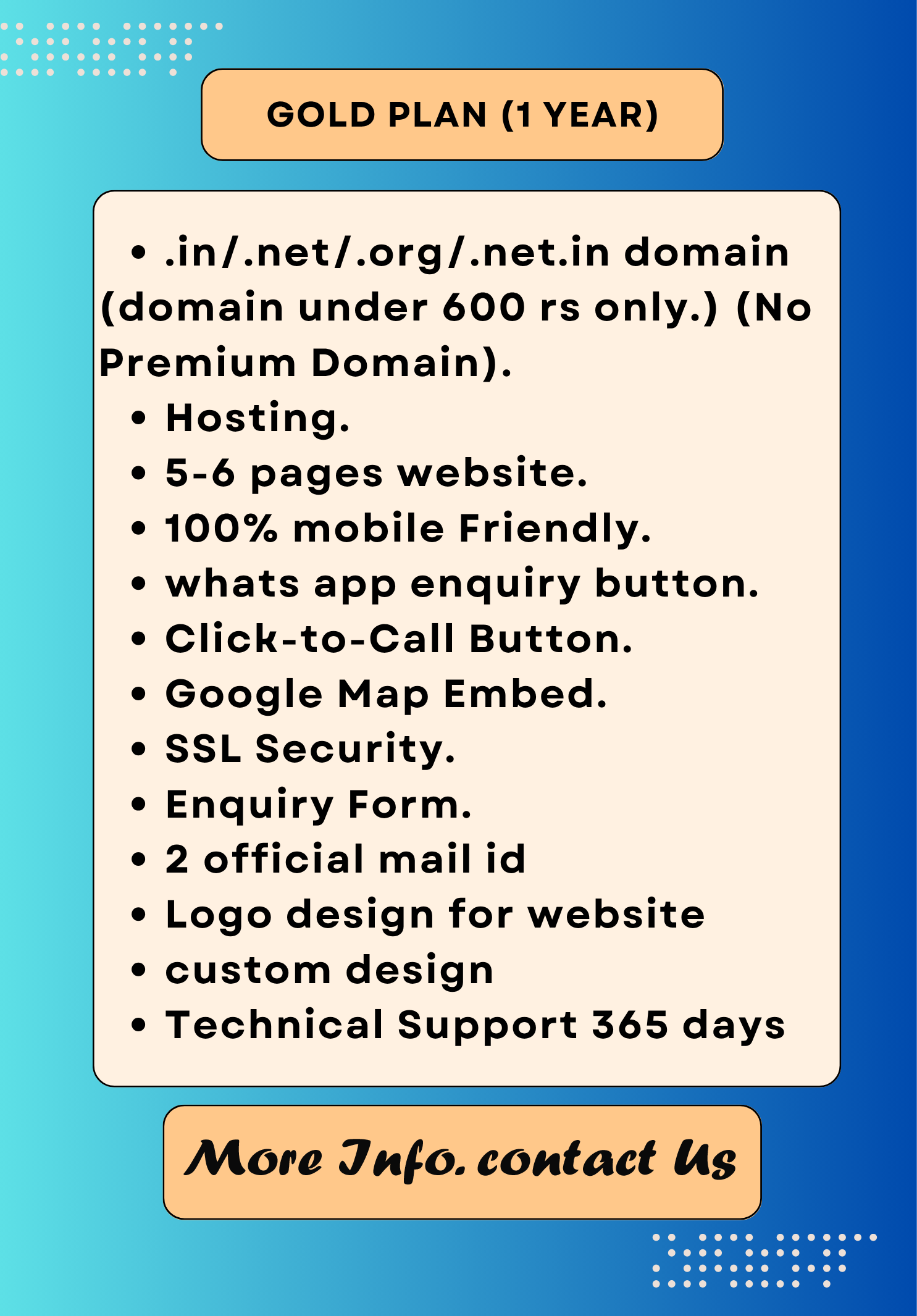 Standard Package Offer